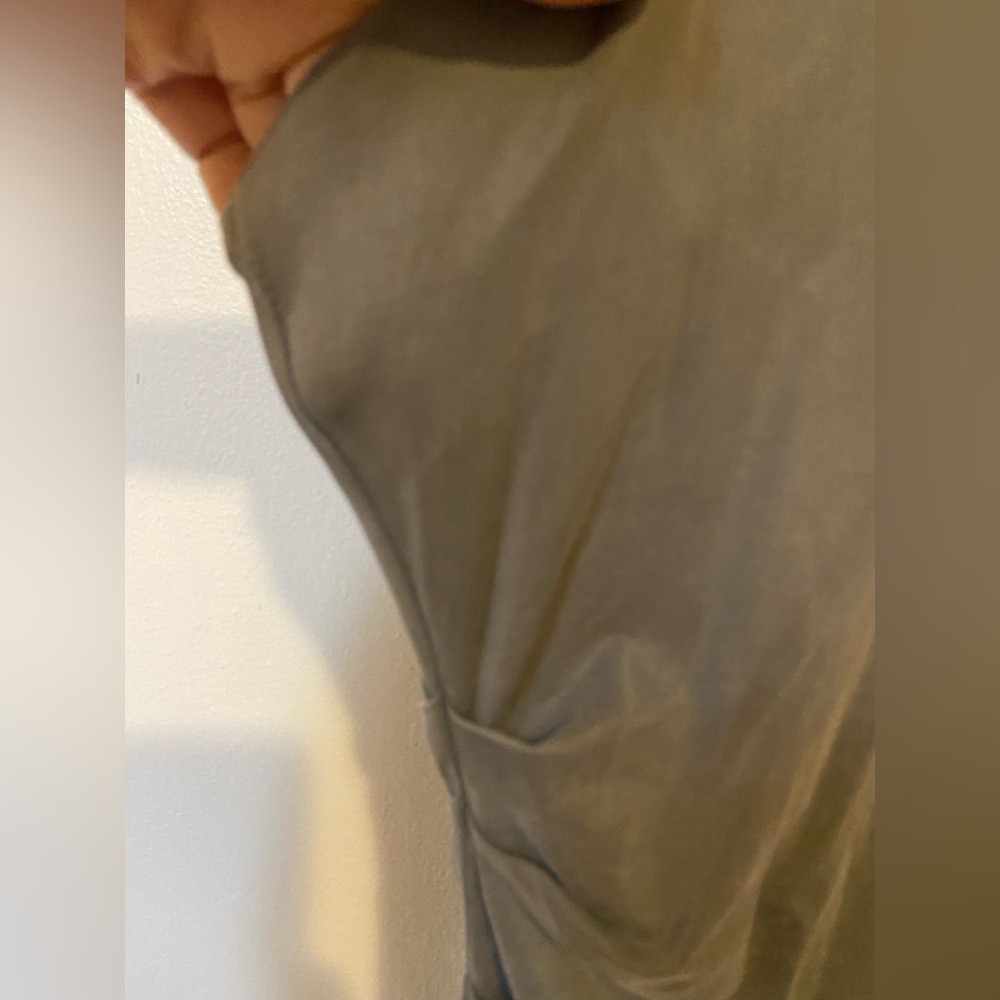 Helmut Lang Torrent Side Ruched Dress in Relic (Gray)  Size‎ M - Picture 7 of 10